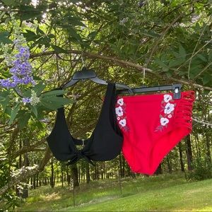 Hollister high waisted swimsuit set medium/large